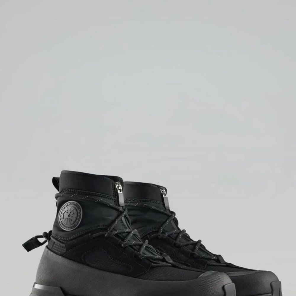 Men's Black High-Top Boots